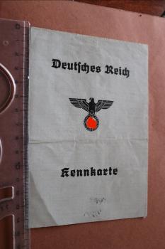 Kennkarte einer jungen Frau aus Hindenburg Ostpreussen 1942